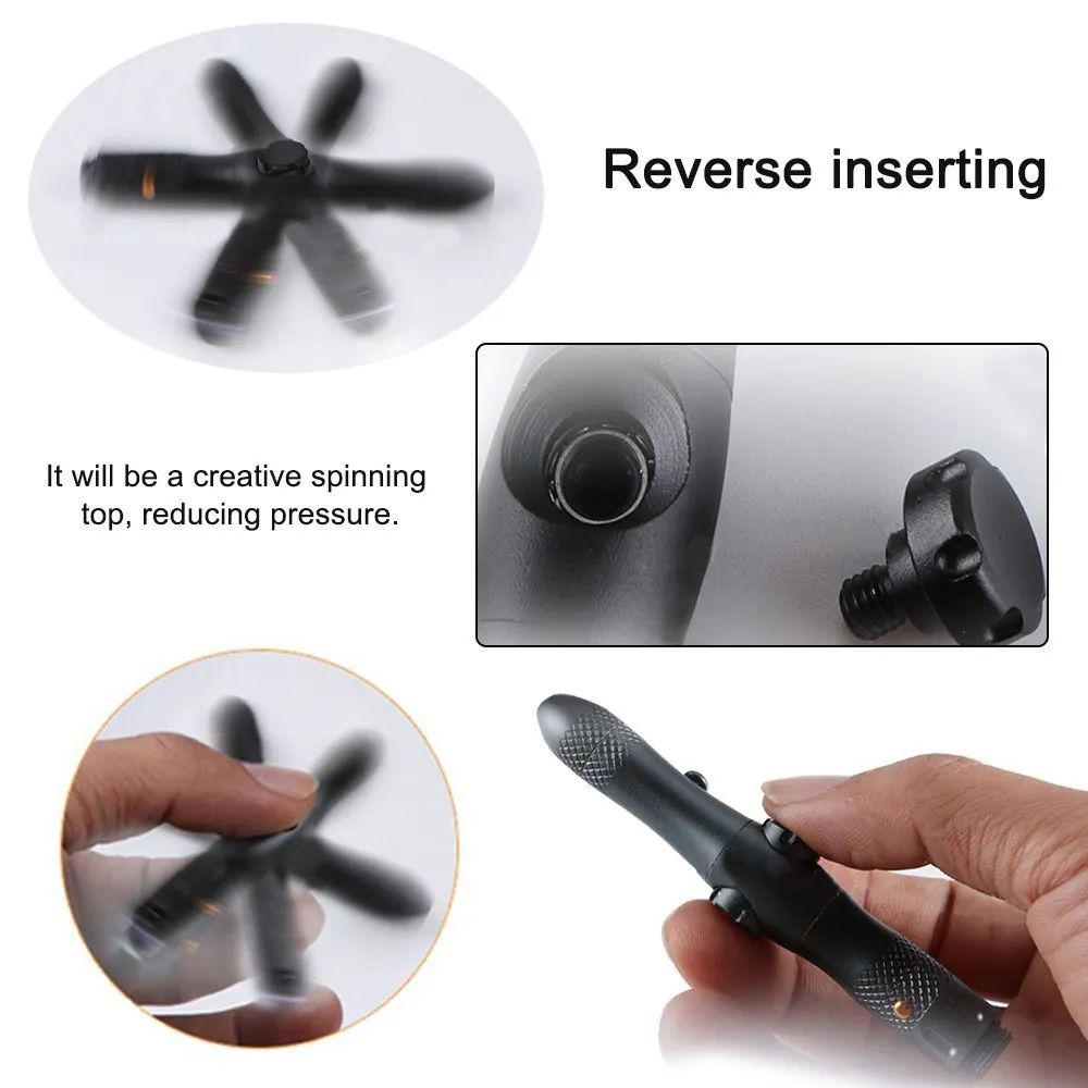 Multifunction Tactical Pen With Light And Spinner 10