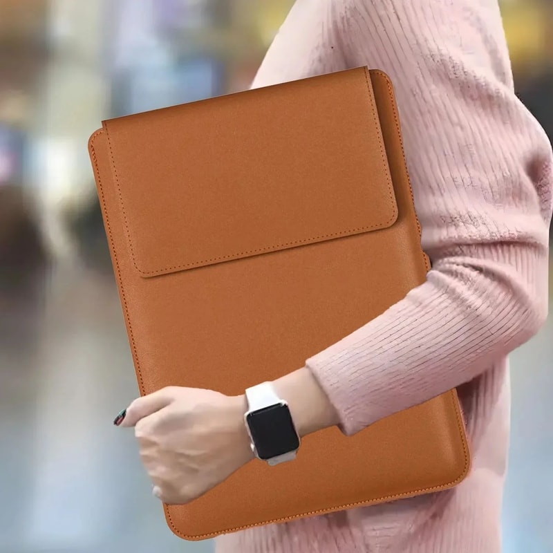 PU Leather Laptop Sleeve For 14 To 16 Inch Devices 5