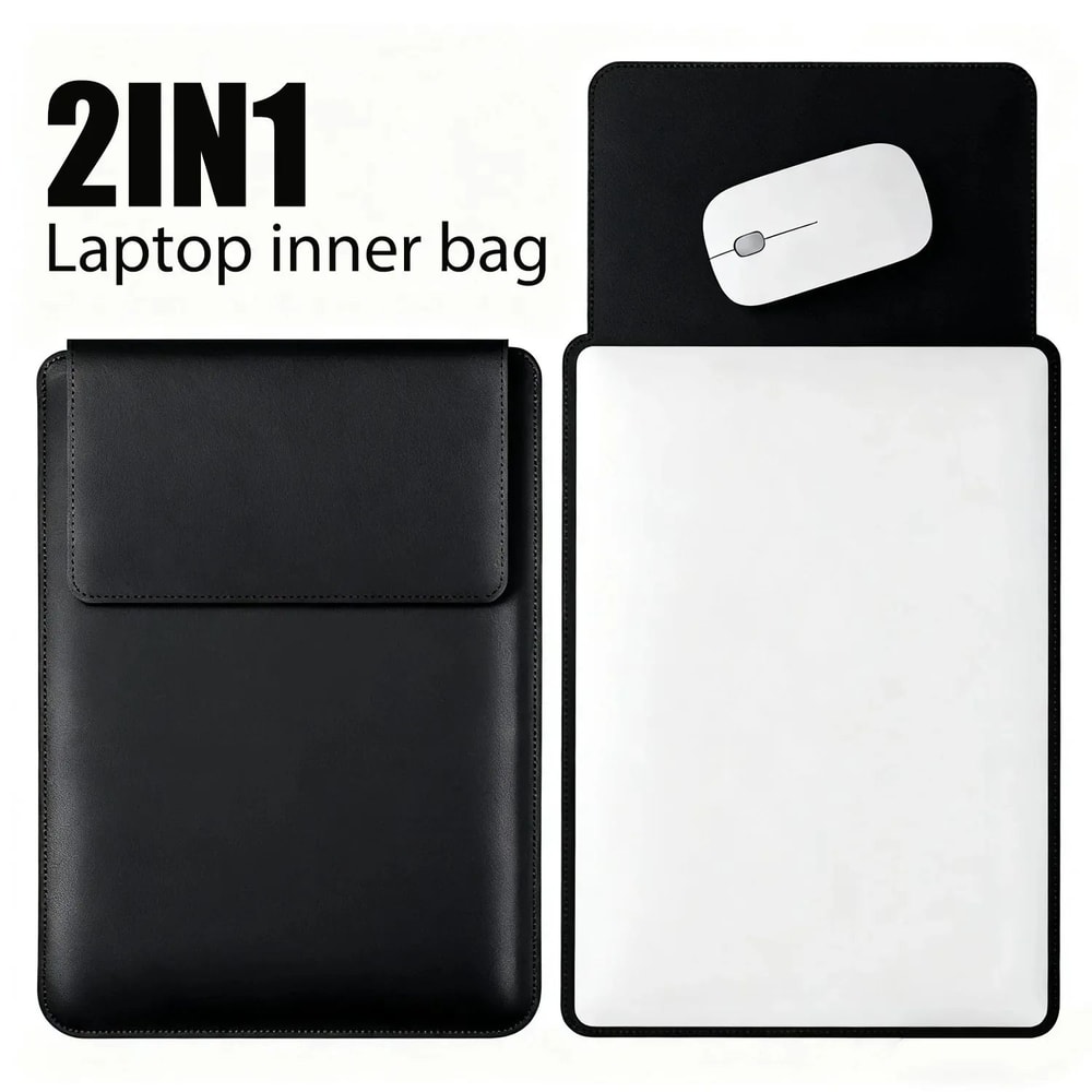 PU Leather Laptop Sleeve For 14 To 16 Inch Devices 9