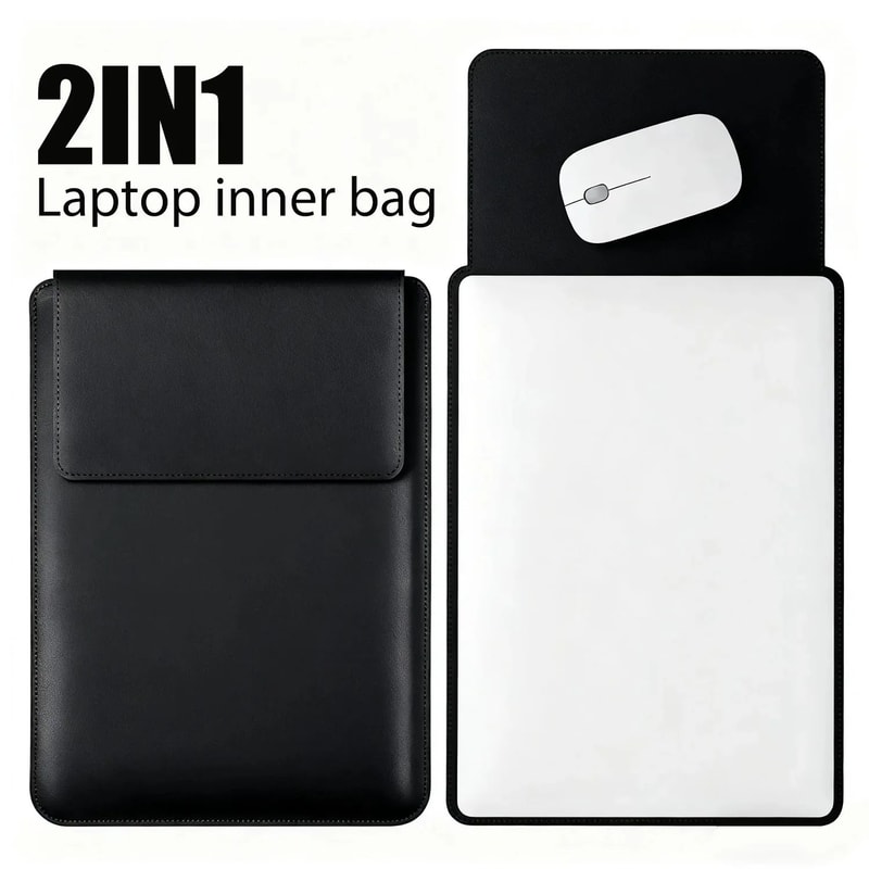 PU Leather Laptop Sleeve For 14 To 16 Inch Devices 9