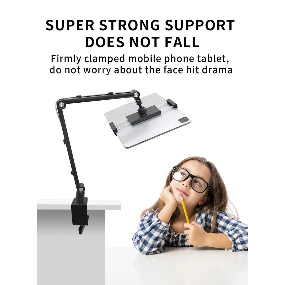 360 Rotating Aluminum Tablet And Monitor Stand Arm 9