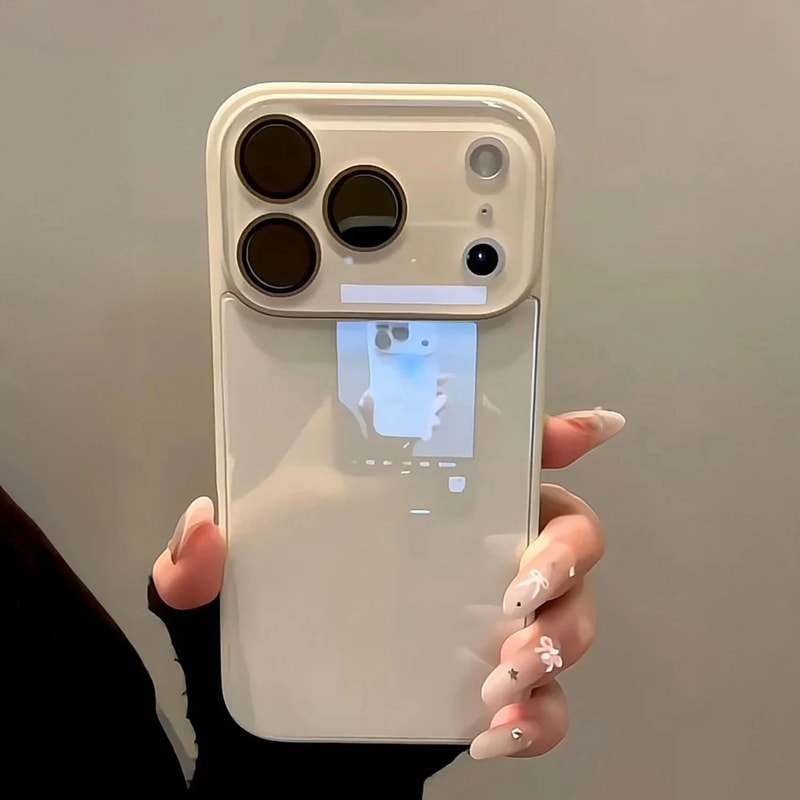 Candy Color Tempered Glass IPhone Case With Camera Protection 0