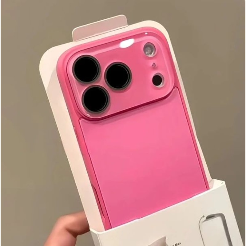 Candy Color Tempered Glass IPhone Case With Camera Protection 2