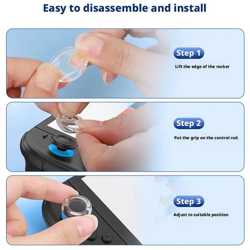 Transparent Thumb Grip Caps For Switch 2 11