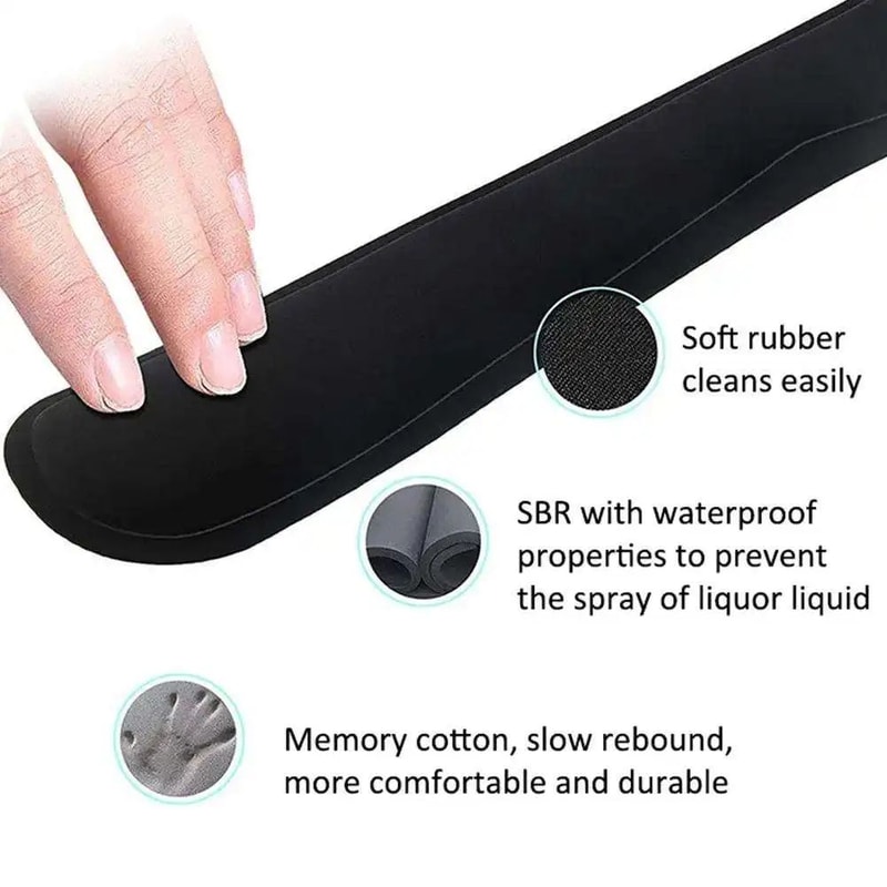 Ergonomic Memory Foam Keyboard Wrist Rest Pad 6