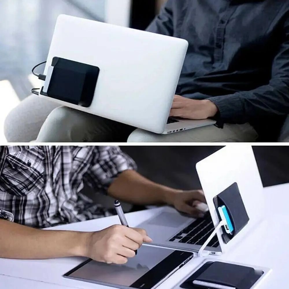 Adhesive Laptop Storage Pocket Sleeve Organizer 8