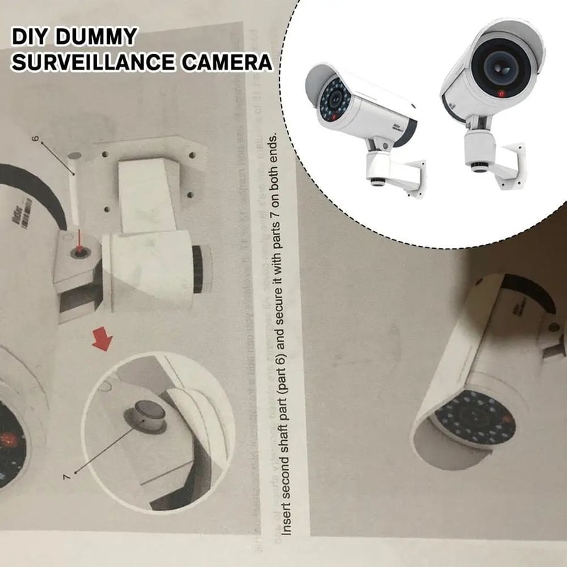 Dummy CCTV Camera With LED Security Light 7