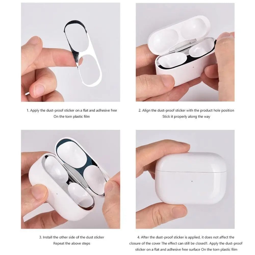 AirPods 4 Metal Dust Protection Sticker Set 15