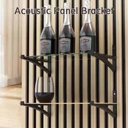 acoustic panel shelf bracket set