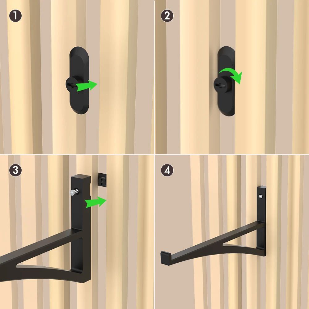 Acoustic Panel Shelf Bracket Set 4