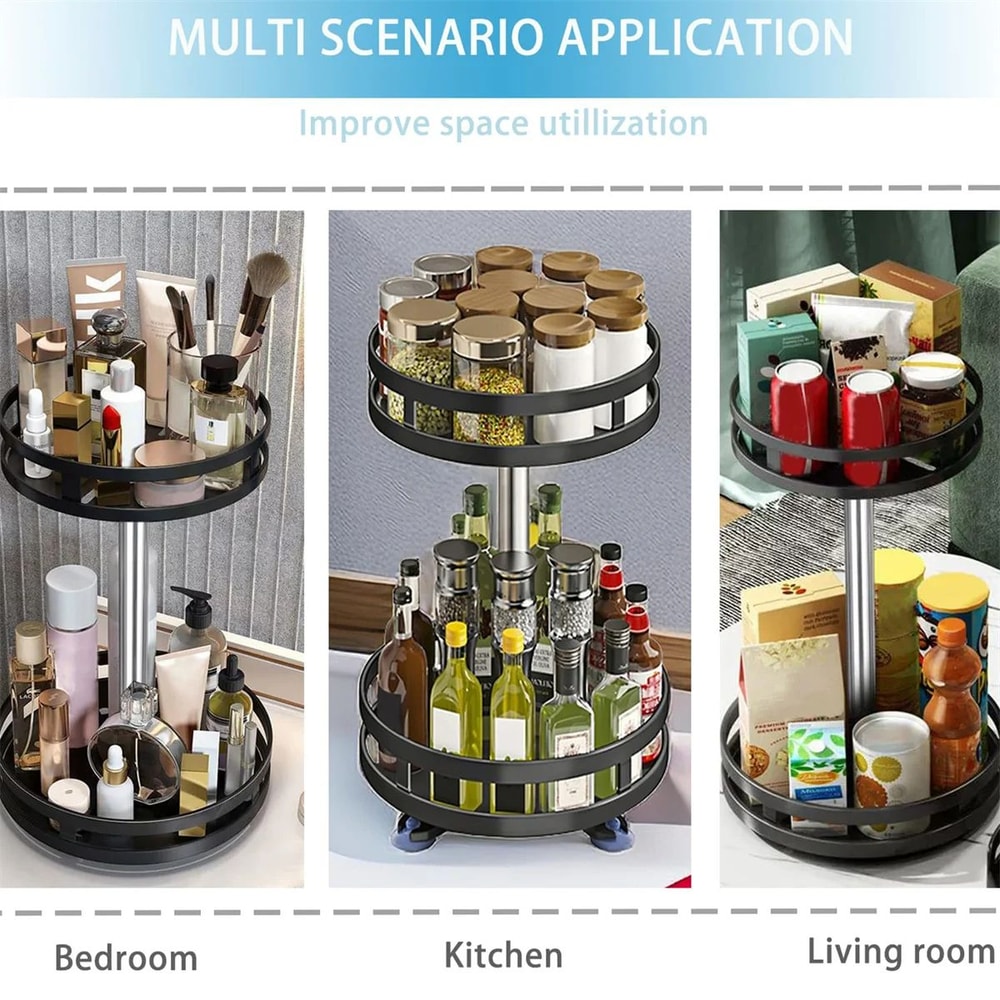 360 Degree Rotating Spice Organizer Rack 8