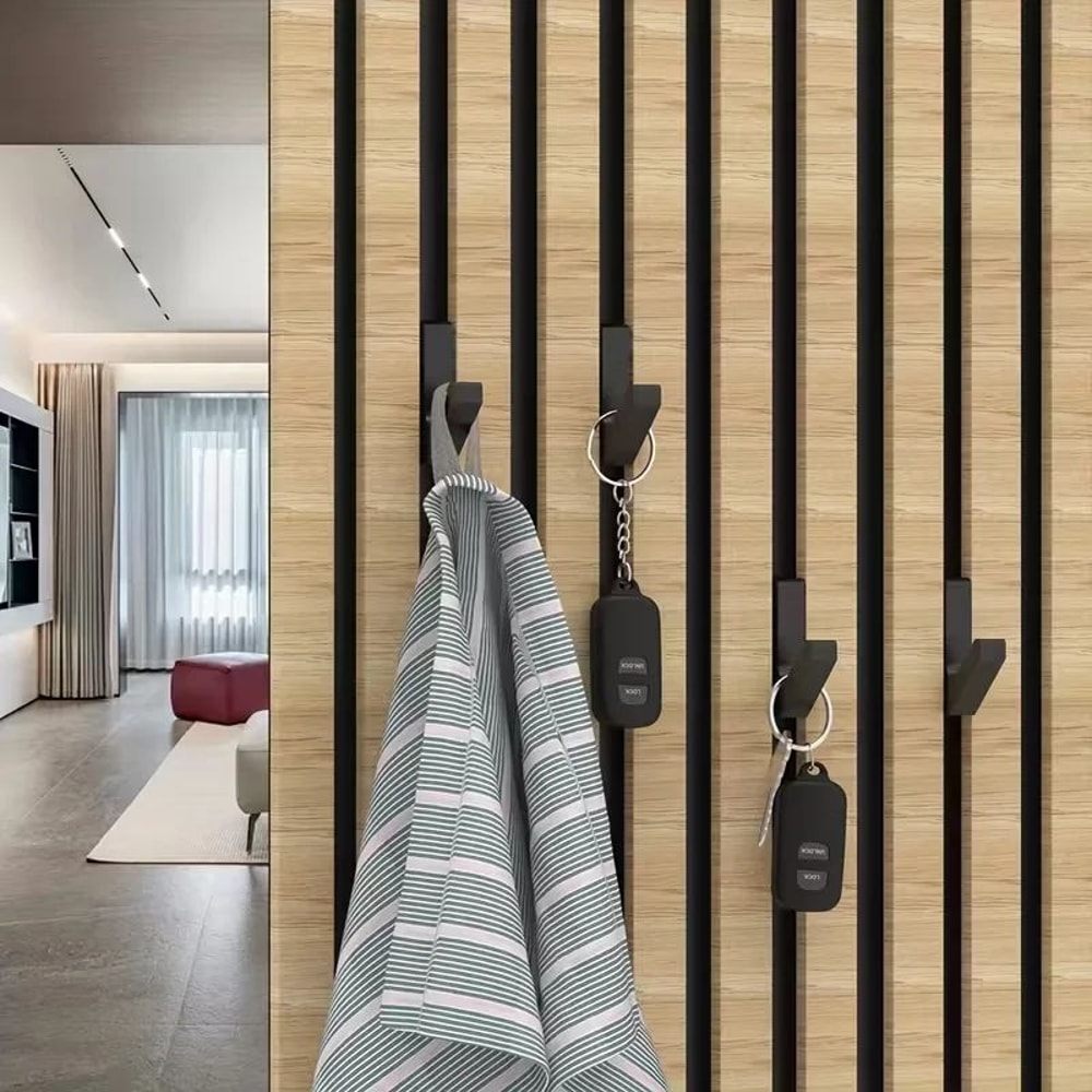 No Drill Acoustic Panel Clothing Hooks Set 2