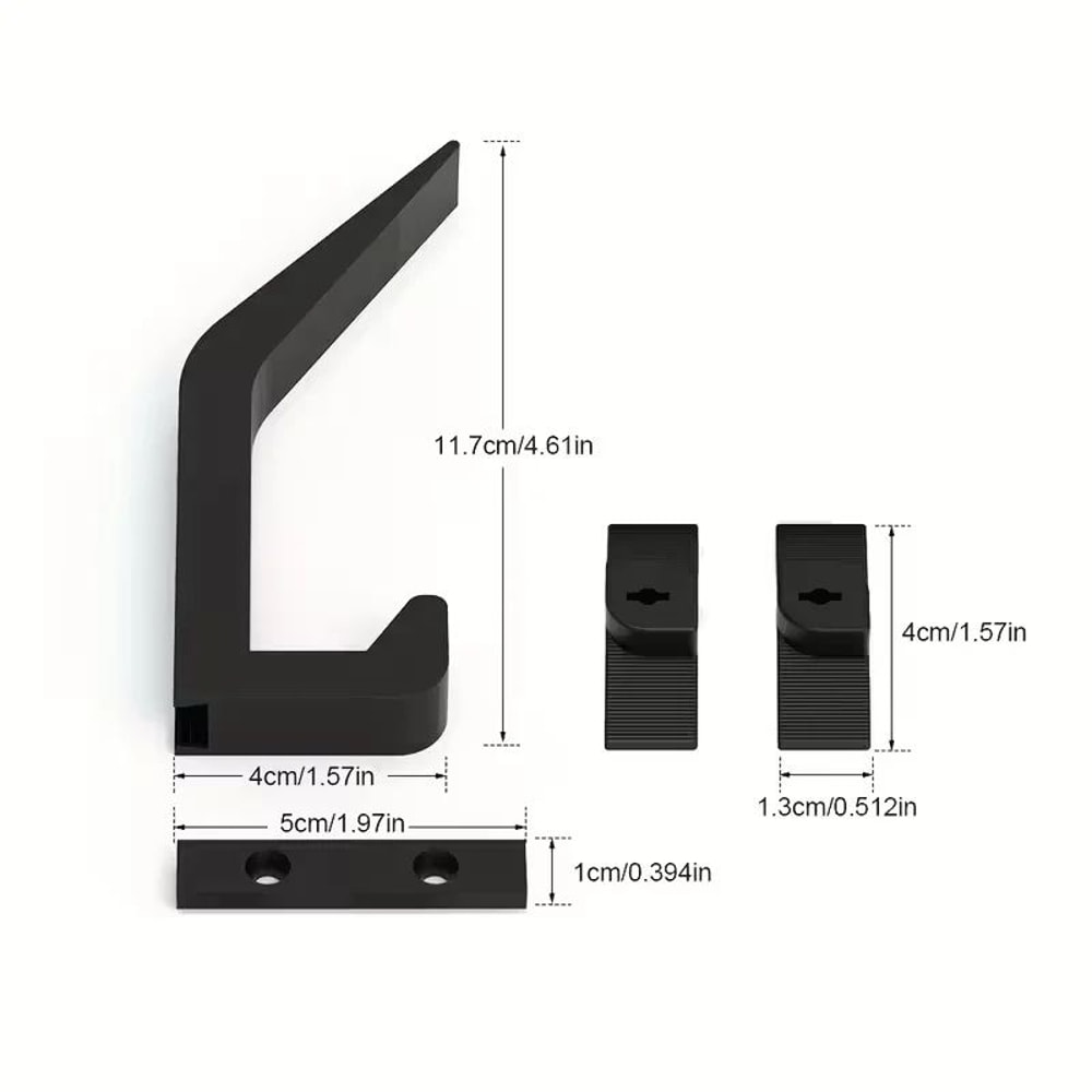 No Drill Acoustic Panel Hooks Set 3pcs 3