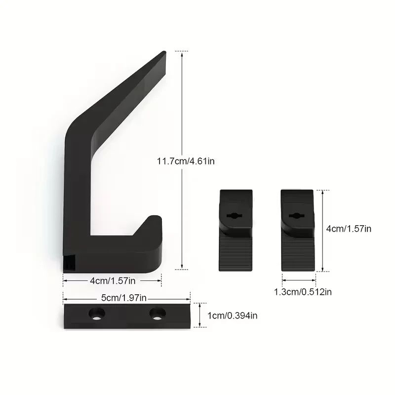 No Drill Acoustic Panel Hooks Set 3pcs 3