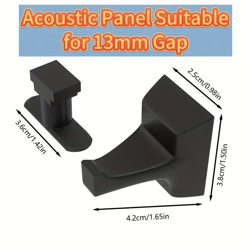 Heavy Duty No Drill Acoustic Panel Hook 4