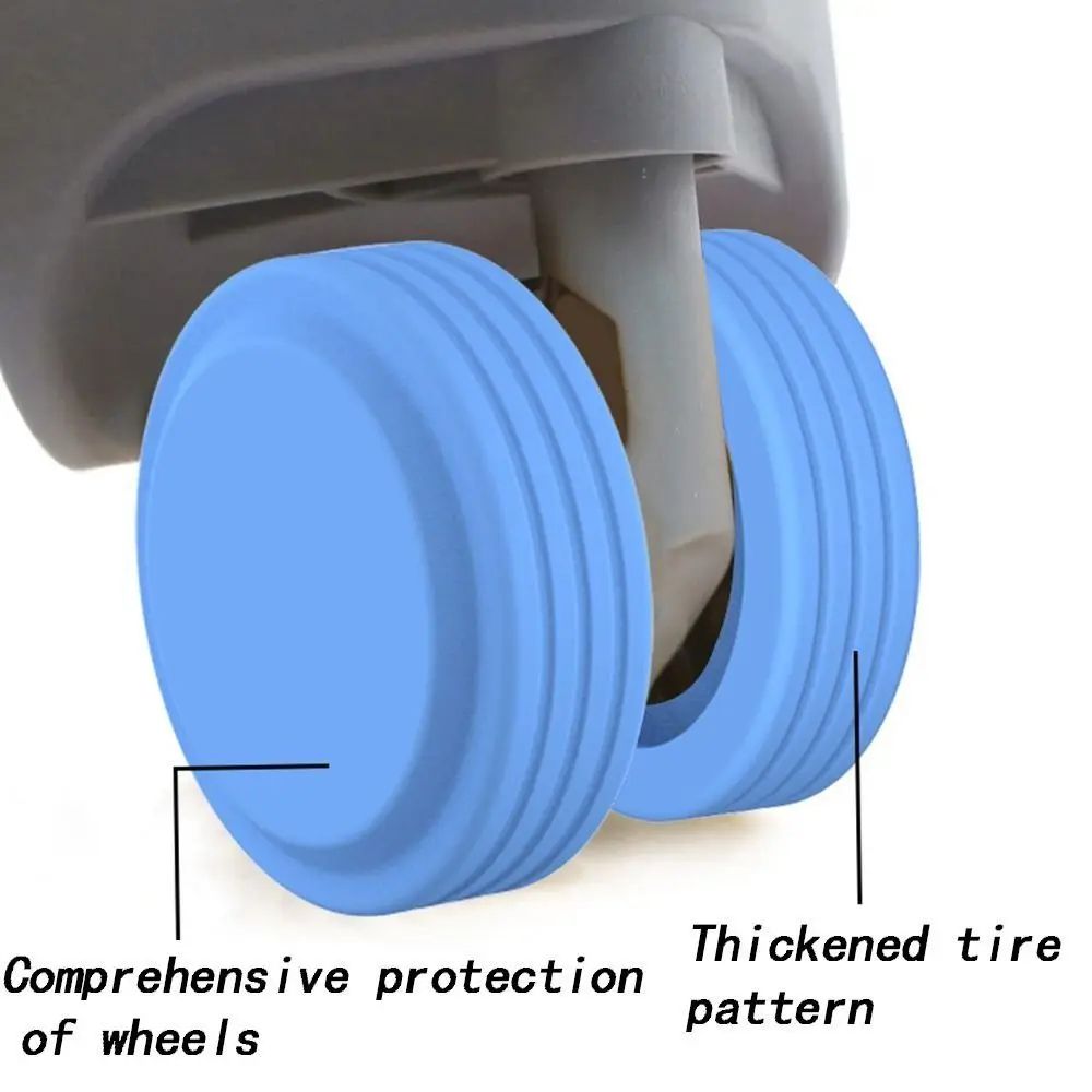 Silicone Luggage Wheel Protector Rings Set 7