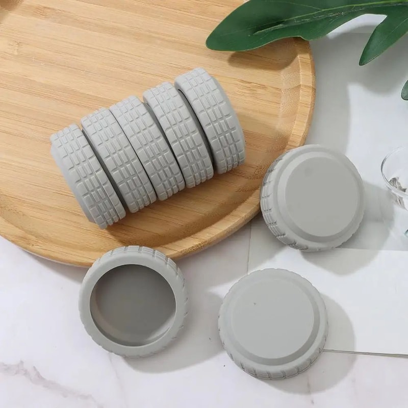 Silent Silicone Luggage Wheel Protector Set 10