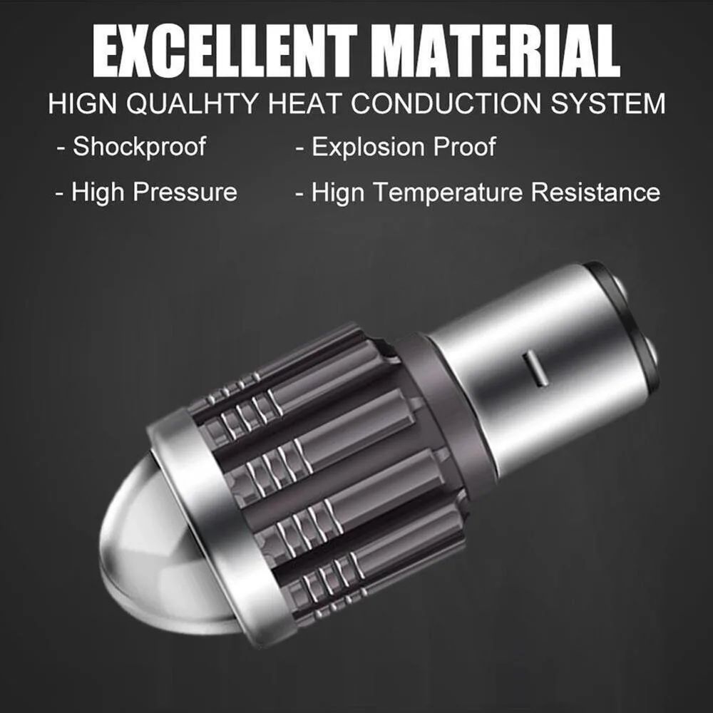 LED Motorcycle Headlight Bulb Hi Lo Beam 12