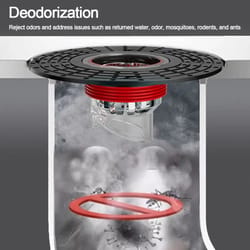 portable anti odor floor drain core filter