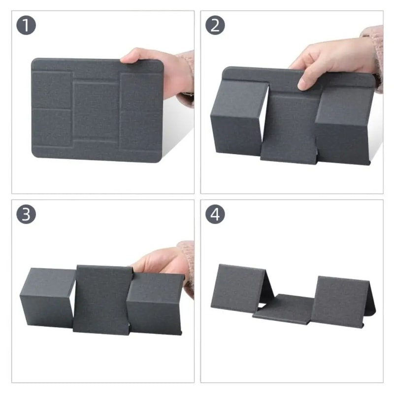 Foldable Adjustable Laptop And Tablet Stand 8