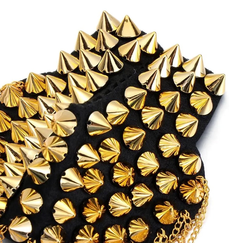 Punk Chain Tassel Shoulder Brooch Epaulet 13