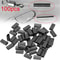 100PCS Fishing Double Barrel Crimp Sleeves Kit 6