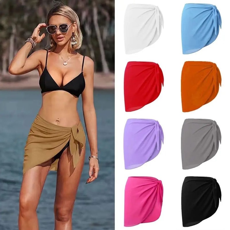 Chiffon Beach Sarong Bikini Cover Up 6