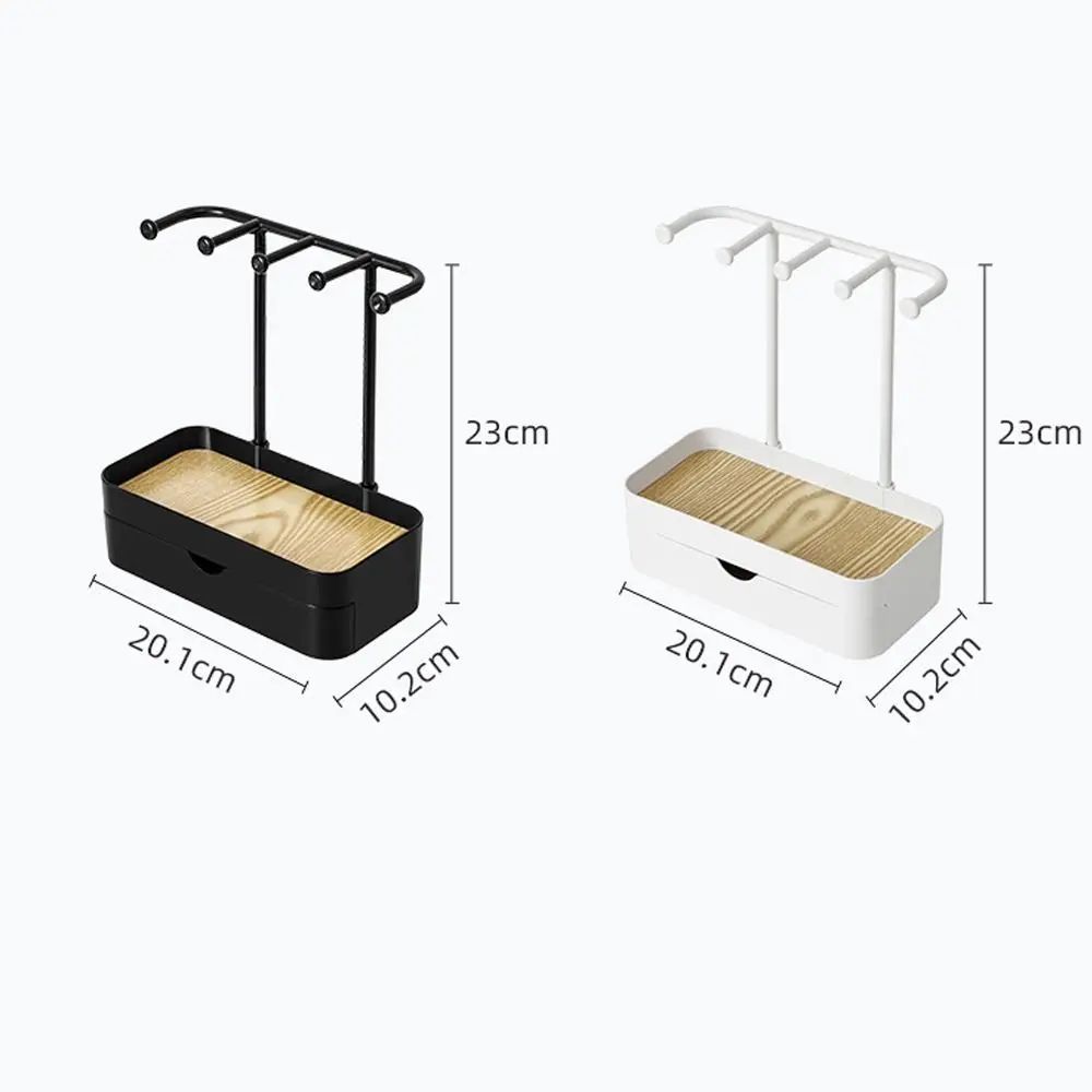Wooden Jewelry Display Rack With Drawer Organizer 3
