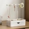 Wooden Jewelry Display Rack With Drawer Organizer 10