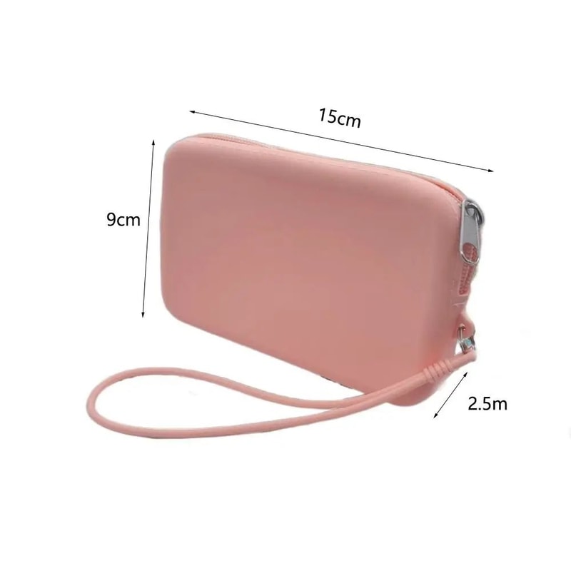Silicone Cosmetic Bag Small Rectangle Organizer 4