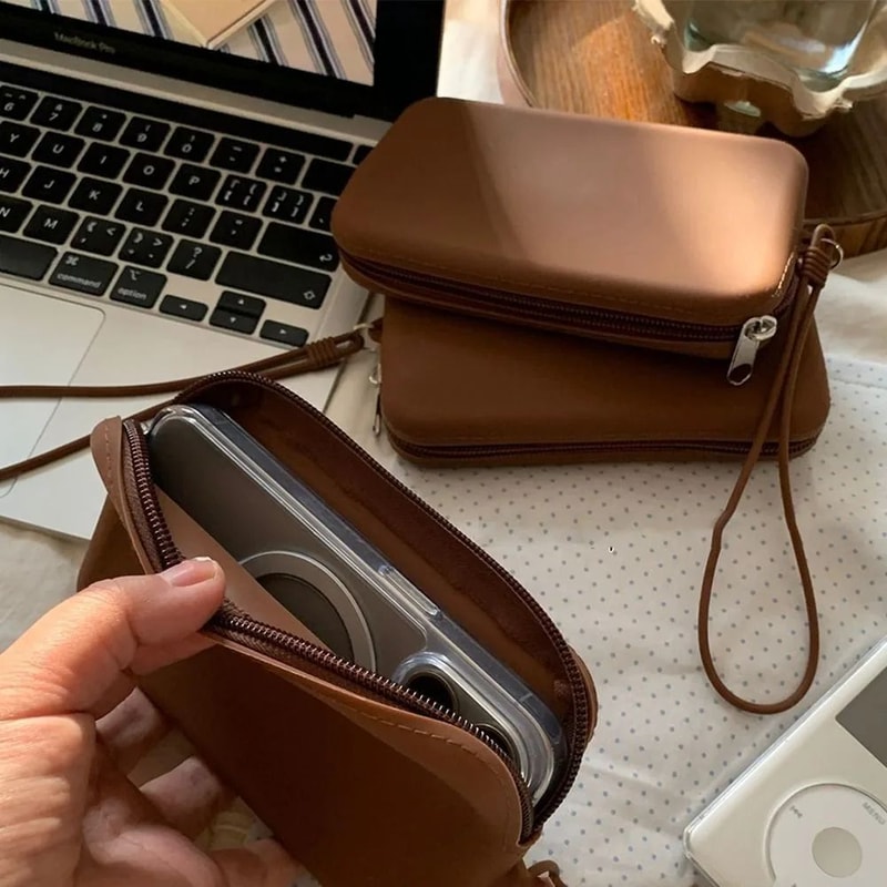 Silicone Cosmetic Bag Small Rectangle Organizer 5