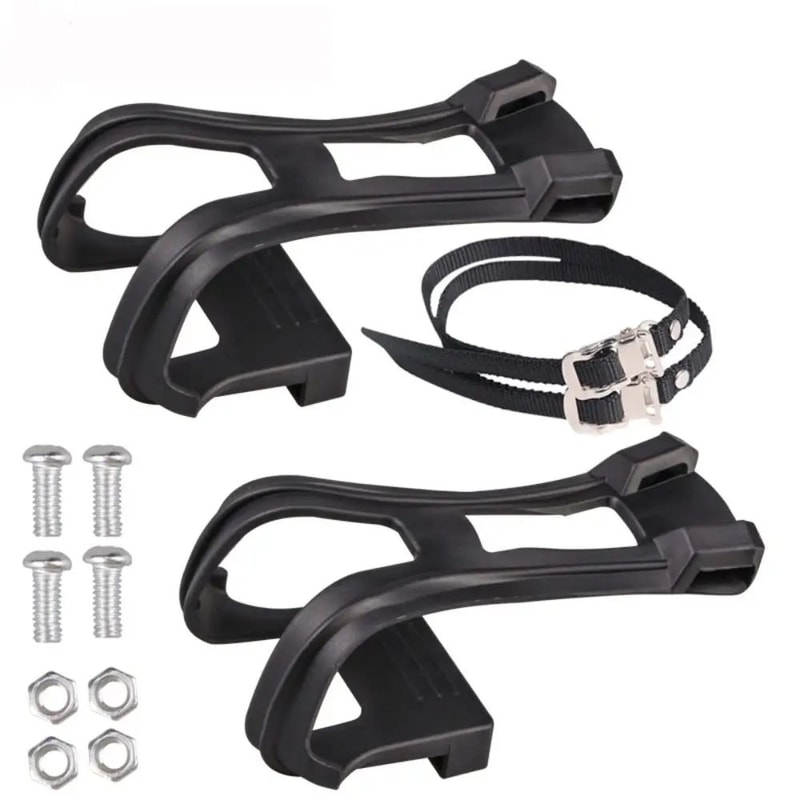 Adjustable Bicycle Pedal Toe Clip Strap Set 3