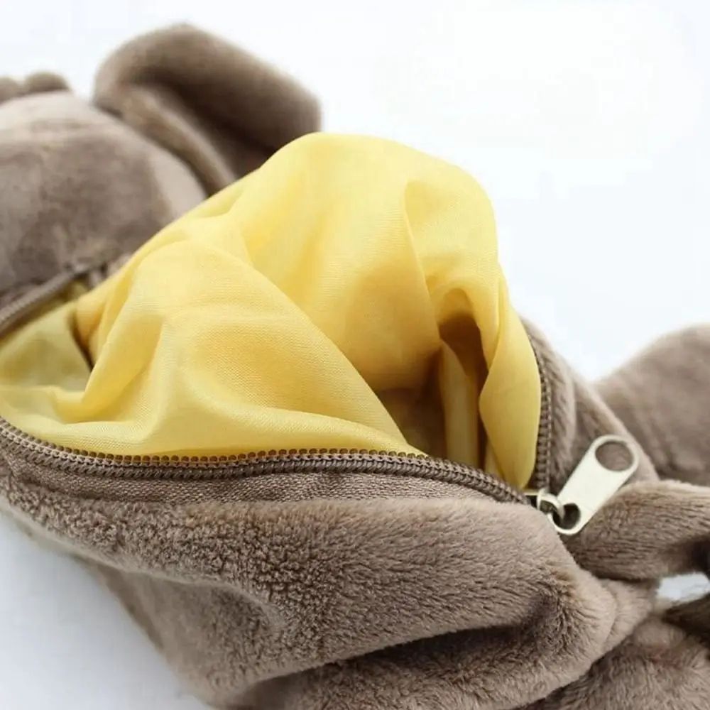 Cute Plush Animal Pencil Case Large Capacity 6
