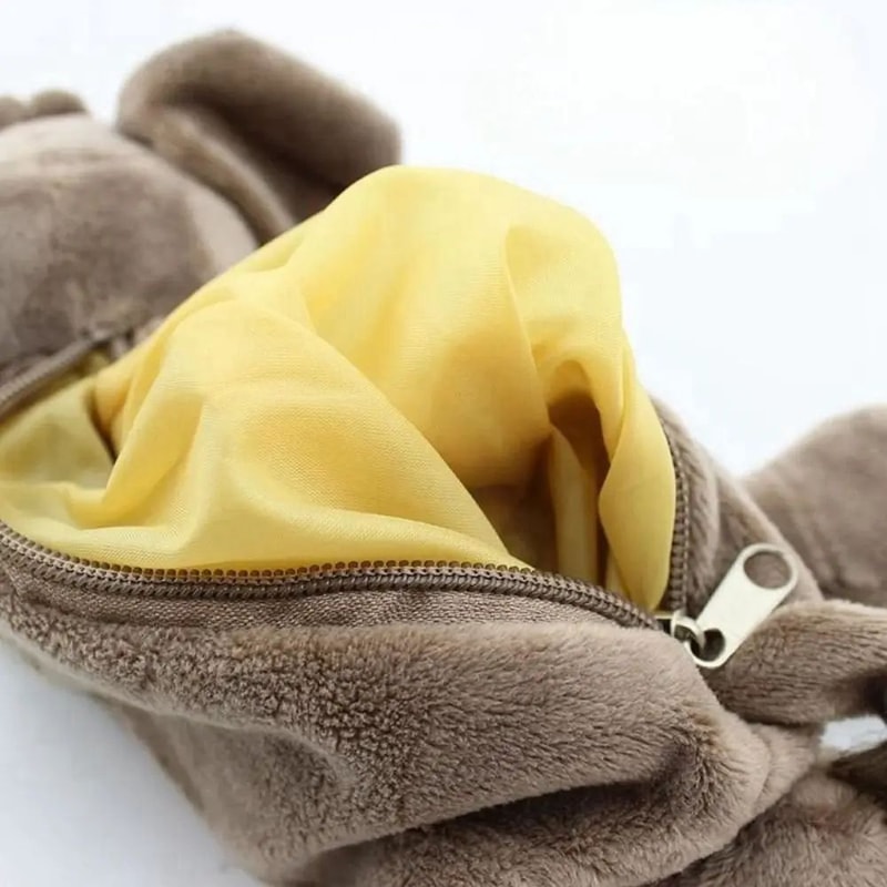 Cute Plush Animal Pencil Case Large Capacity 6