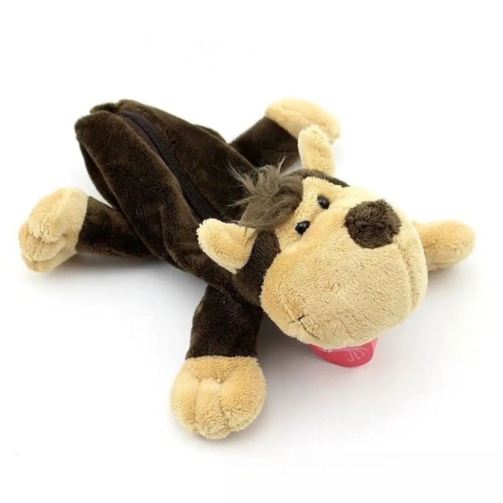 Cute Plush Animal Pencil Case Large Capacity 8