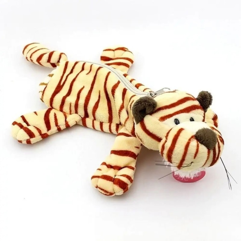 Cute Plush Animal Pencil Case Large Capacity 13