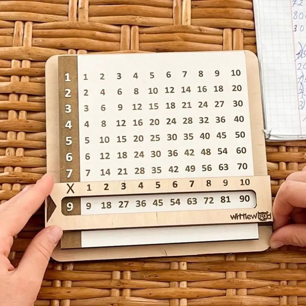 Wooden Montessori Multiplication Board Learning Toy 2