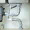 Odor Proof Curved Sink Drain Pipe Kit 7