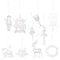Clear Acrylic Angel Christmas Hanging Ornament 3