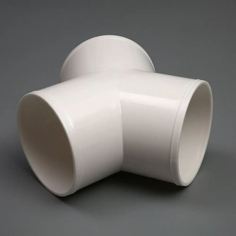 PVC 3 Way Duct Connector Ventilation Splitter 6