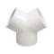 PVC 3 Way Duct Connector Ventilation Splitter 12
