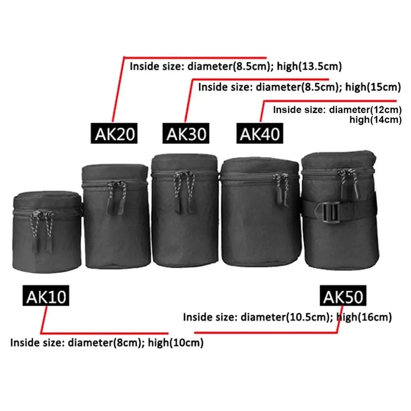 Waterproof Padded Camera Lens Bag Case 1
