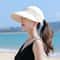 Foldable Wide Brim Ponytail Sun Hat 11