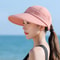 Foldable Wide Brim Ponytail Sun Hat 13