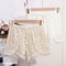Boho Crochet High Waist Lace Up Shorts 3