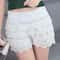 Boho Crochet High Waist Lace Up Shorts 4