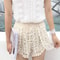 Boho Crochet High Waist Lace Up Shorts 6