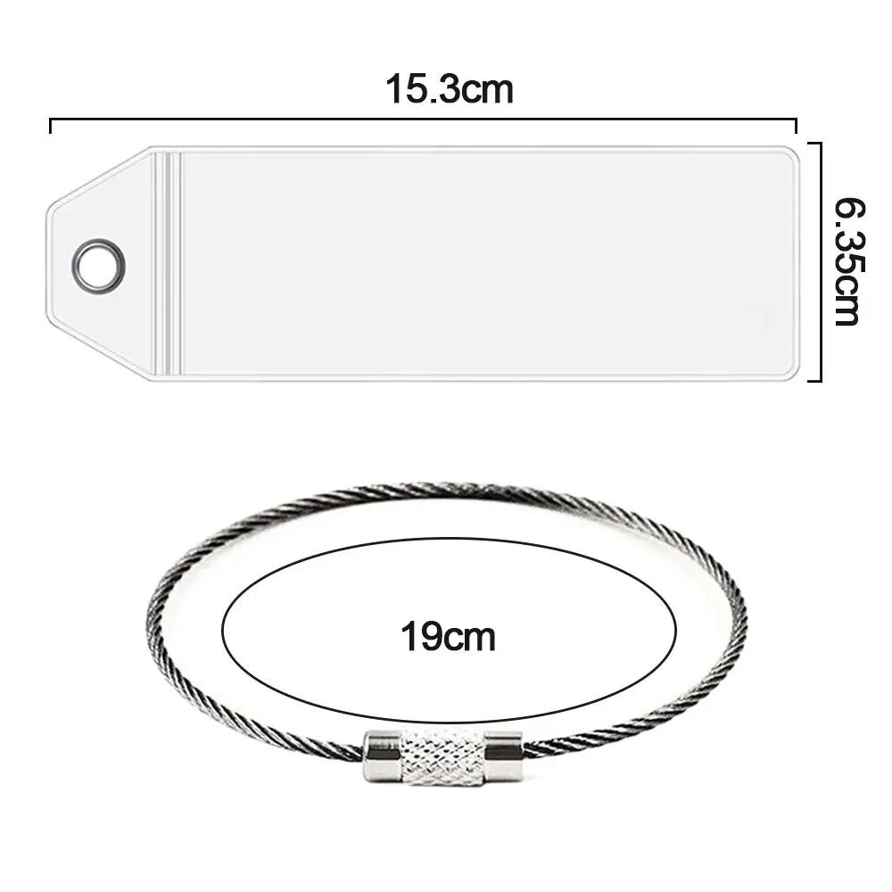 Waterproof Cruise Luggage Tag Holder With Steel Loop 5