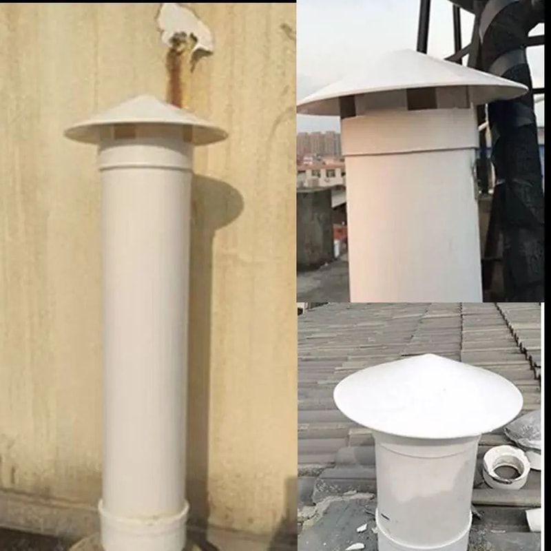 PVC Roof Vent Cap Round Air Vent Grille 2