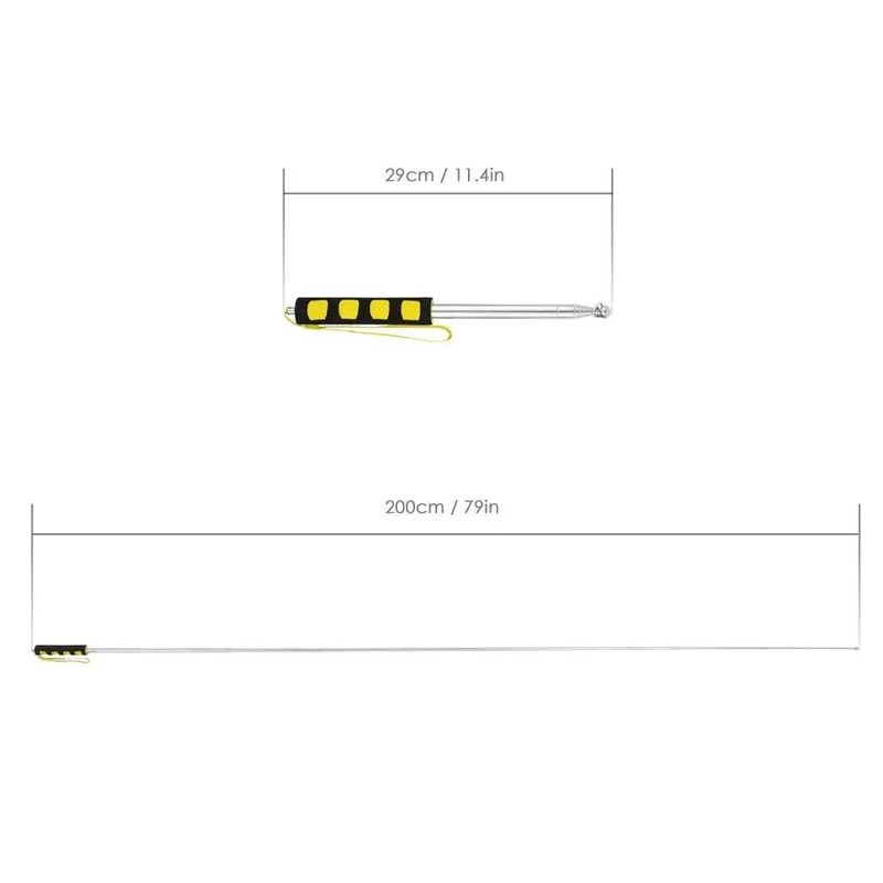 Telescopic Stainless Steel Flagpole Teaching Pointer 3